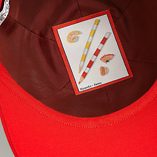 キャスケット 《テス》 ミラノジャージー - レッド | Hermès